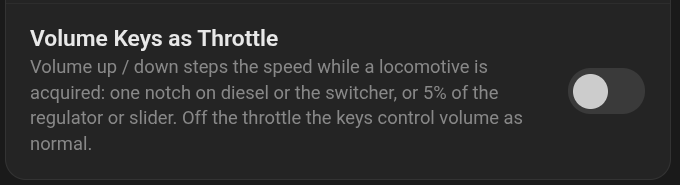 Figure 21.1 — Off by default; turn it on in Setup → Device.